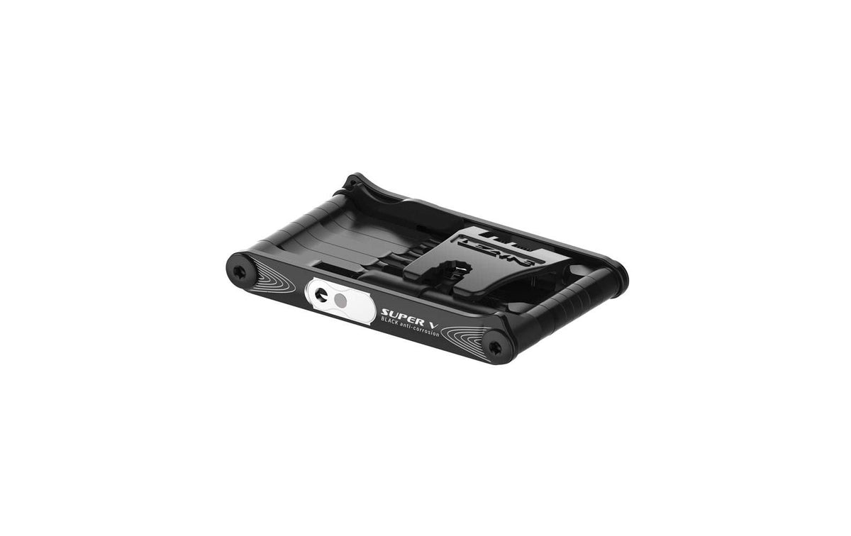Lezyne Super SV 23 Multitool in Schwarz mit mehreren klappbaren Werkzeugen
