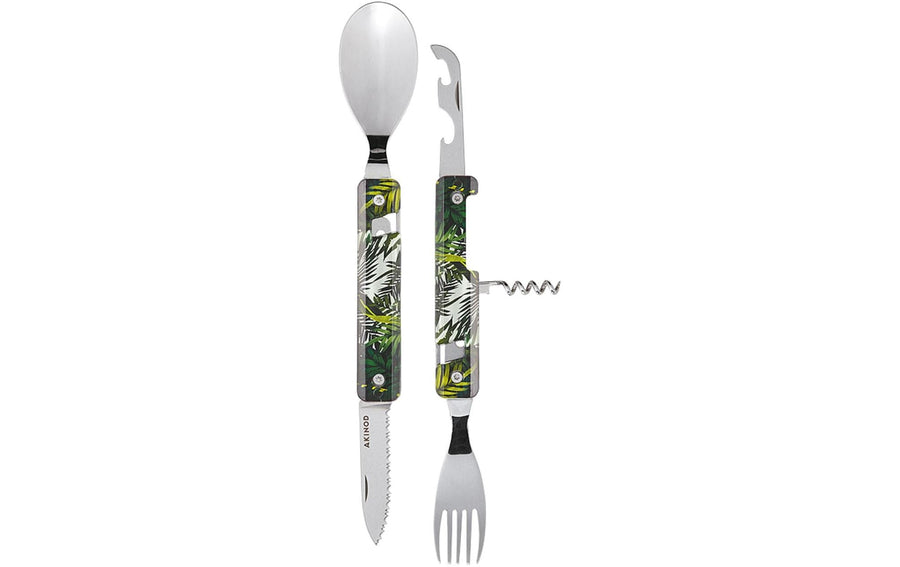 Akinod Multifunktionales Outdoor-Besteck-Set Edelstahl 13 h25 cm Sport & Freizeit > Freizeit > Zubehör Akinod