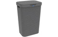 Rotho Wäschesammler Country 55 l, Anthrazit