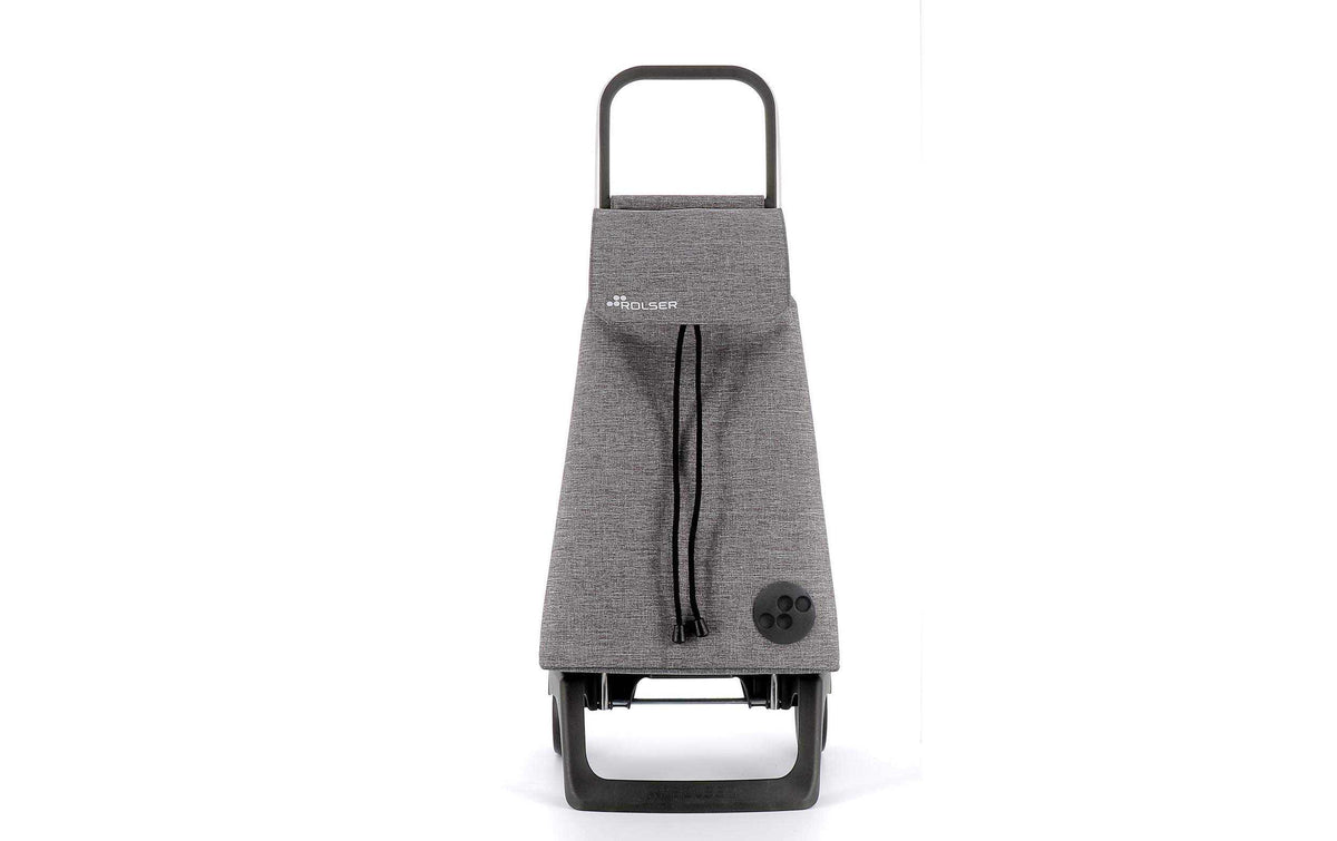 Rolser Einkaufstrolley Baby Tweed mit 32 l, grauer Stofftasche und schwarzem Gestell