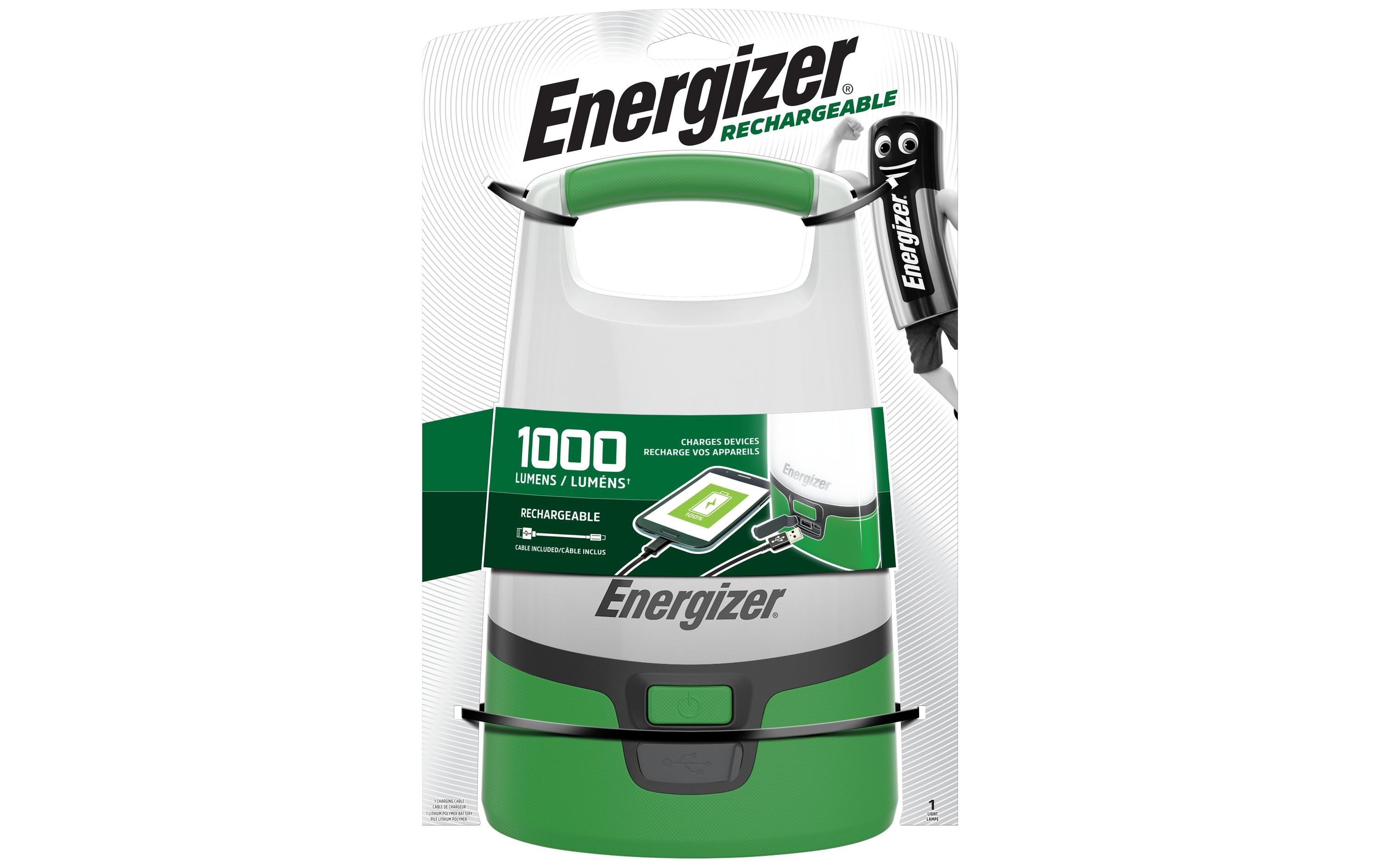 Energizer Vision Laterne USB Schwarz Kunststoff 15x10cm Sport & Freizeit > Camping > Camping Zubehör Energizer