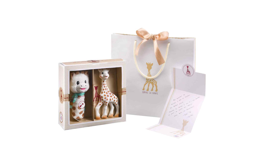 Sophie la girafe Geschenkset Spielfigur und Rassel
