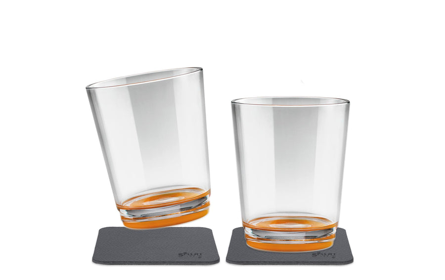 Silwy Outdoor-Becher Hup Orange 2er-Set magnetisch