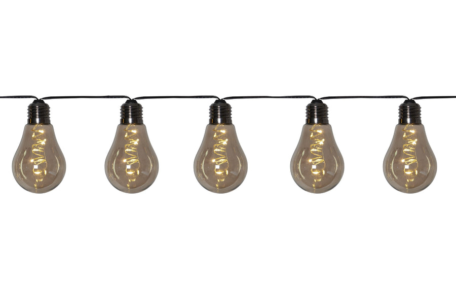 Star Trading Lichterkette Vintage Glow 360 cm, Schwarz
