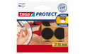 Filzgleiter Protect Ø 26 mm Braun 9 Stück tesa Möbelzubehör