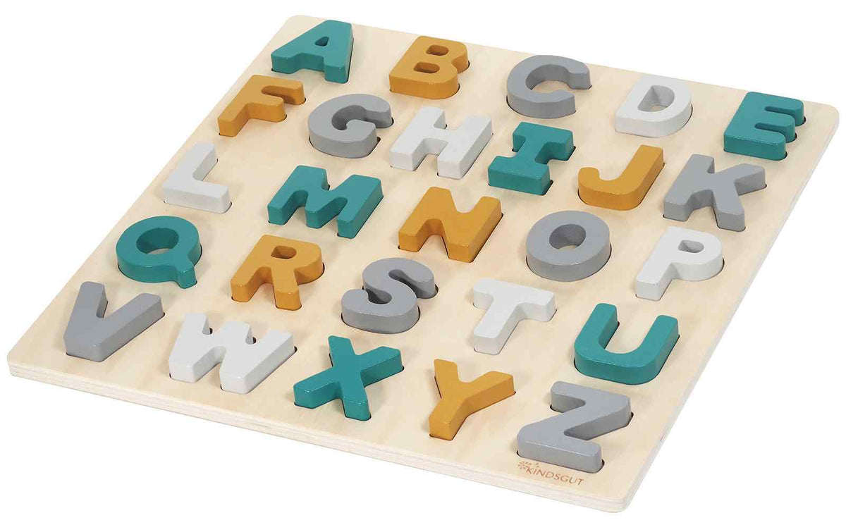Kindsgut Holzpuzzle ABC-Puzzle Caspar