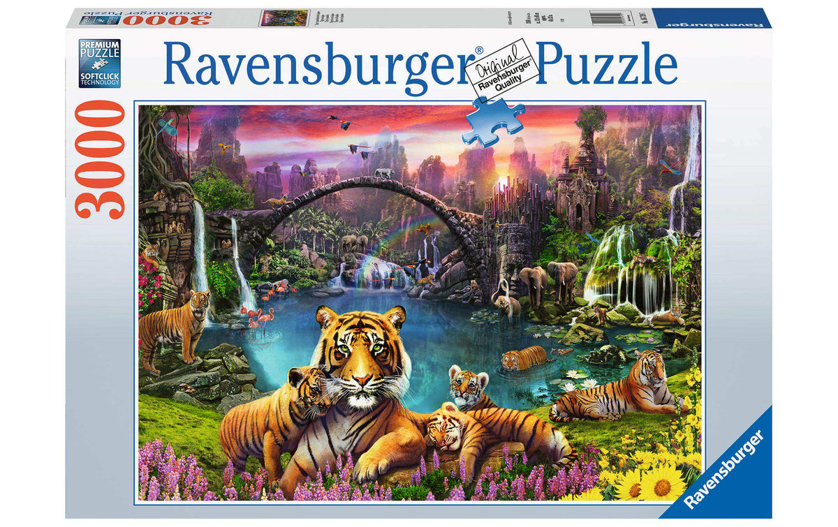 Ravensburger Puzzle Tiger in paradiesischer Lagune