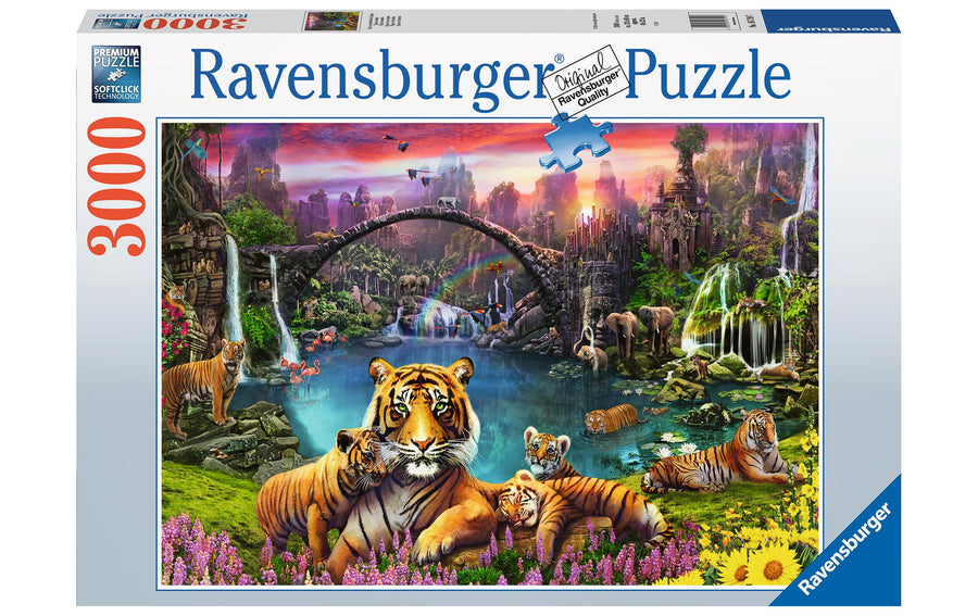 Ravensburger Puzzle Tiger in paradiesischer Lagune