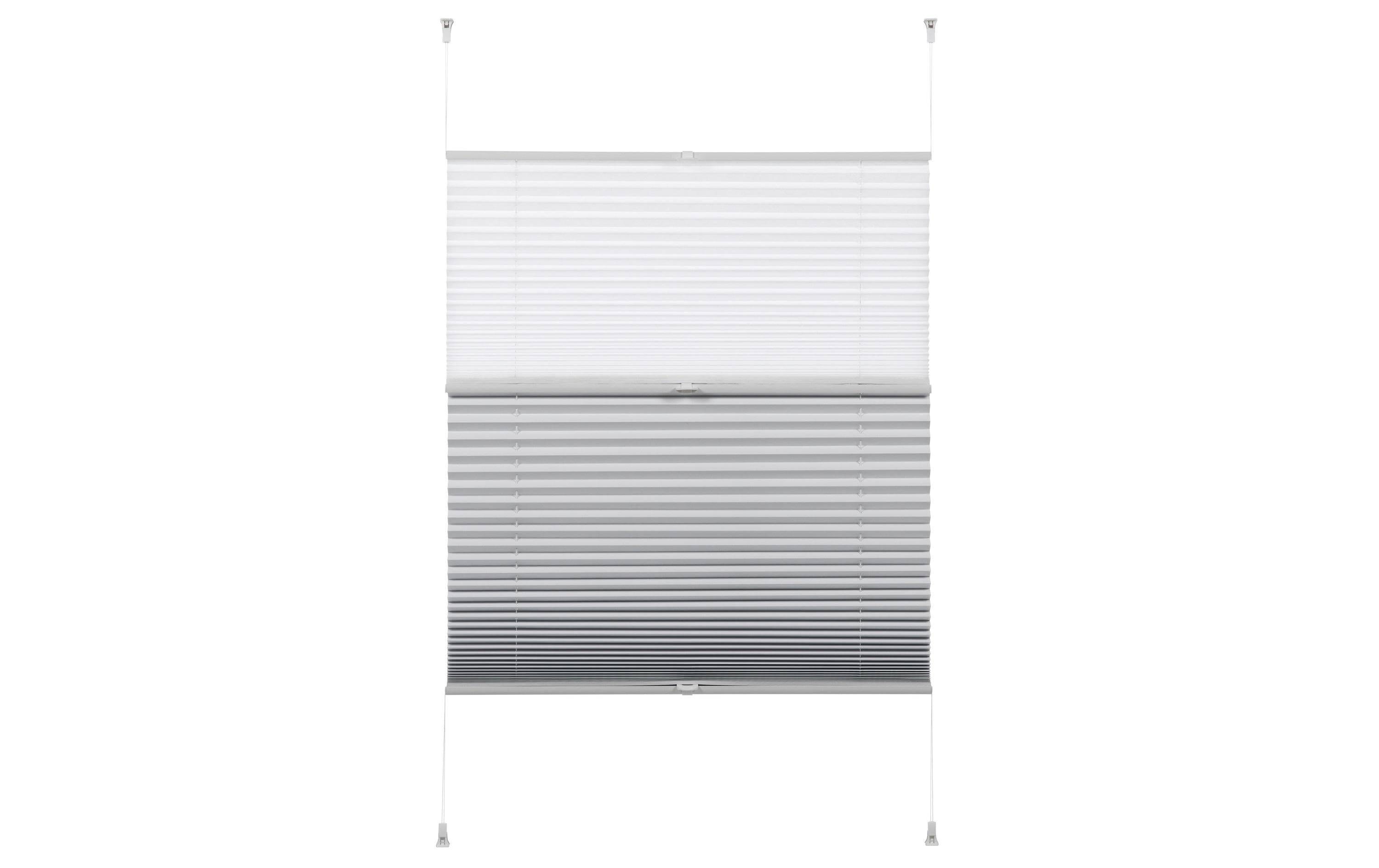 Gardinia Plissée Easyfix, Day & Night 60 x 130 cm, Weiss
