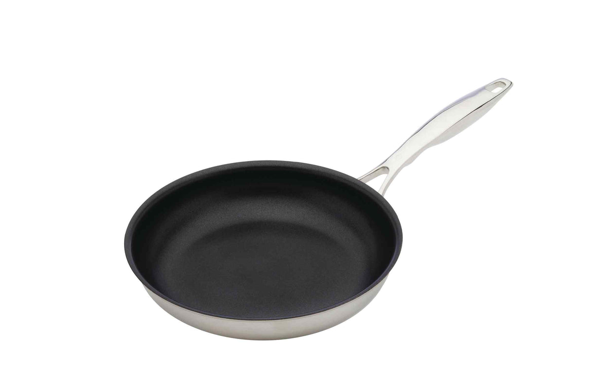 Swiss Diamond XD-Bratpfanne mit 24 cm Durchmesser, schwarzer Antihaftbeschichtung und silbernem Griff