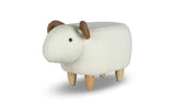 zoosy Kinderhocker Schaf Berta Weiss