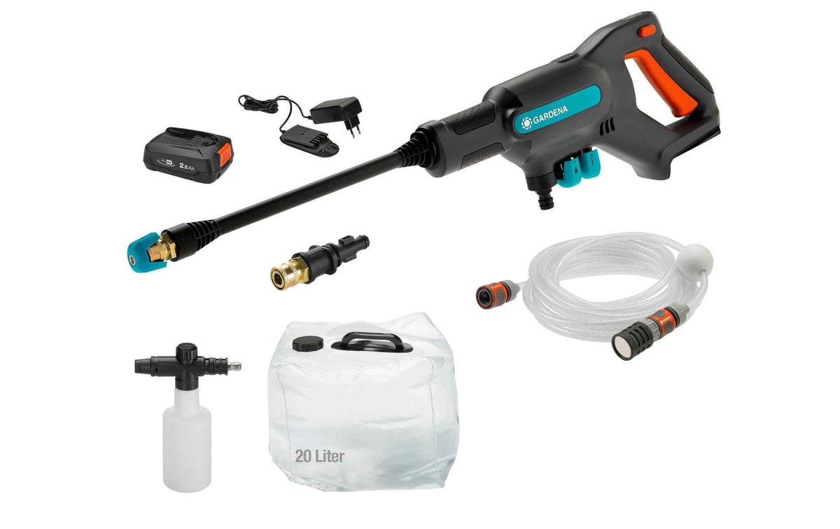GARDENA Akku-Mitteldruckreiniger AquaClean 24/18 V P4A Premium Set