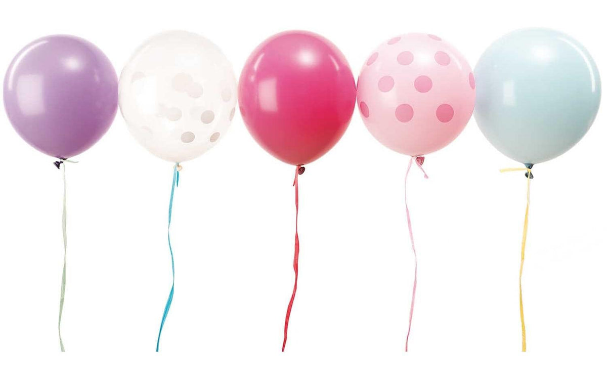 Rico Design Luftballon Ø 30 cm, 12 Stück, Pastellmix