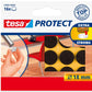 tesa Filzgleiter Protect Ø 26 mm 9 Stück, Braun