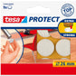 tesa Filzgleiter Protect Ø 26 mm 9 Stück, Weiss