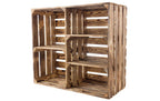 Holz Zollhaus Regal Vintage geflammt