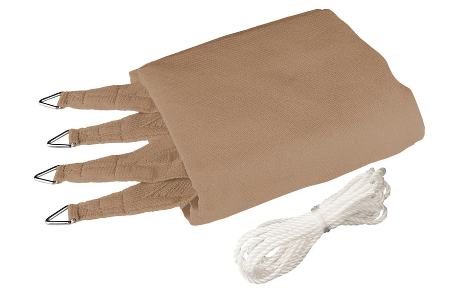 Sonnensegel quadratisch 4x4m UV-Schutz 90% Beige Garteneinrichtung Windhager