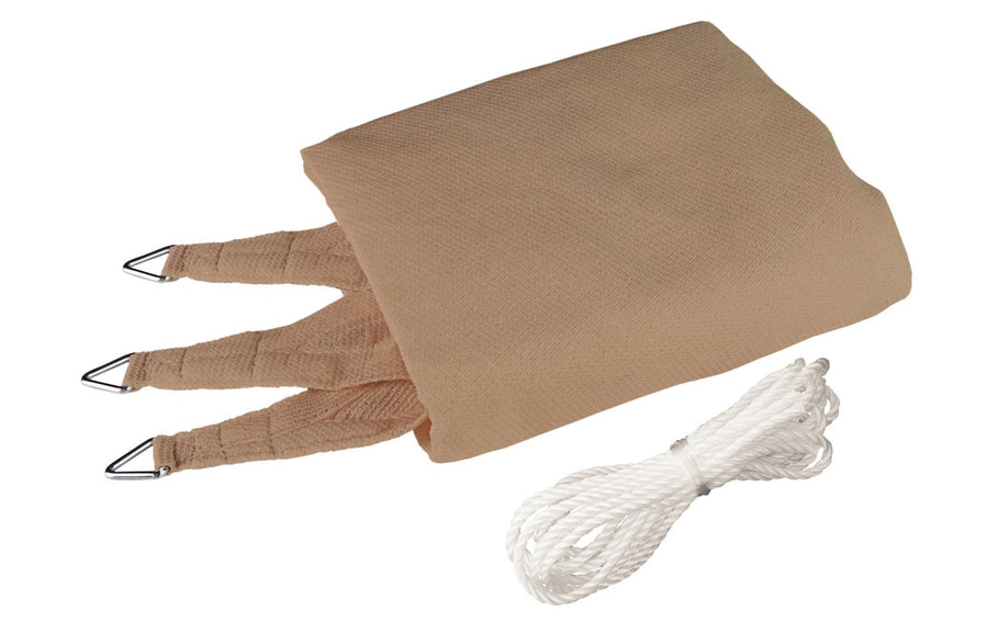 Sonnensegel Dreieck 5,0m Schilf UV-Schutz 90% Garteneinrichtung Windhager