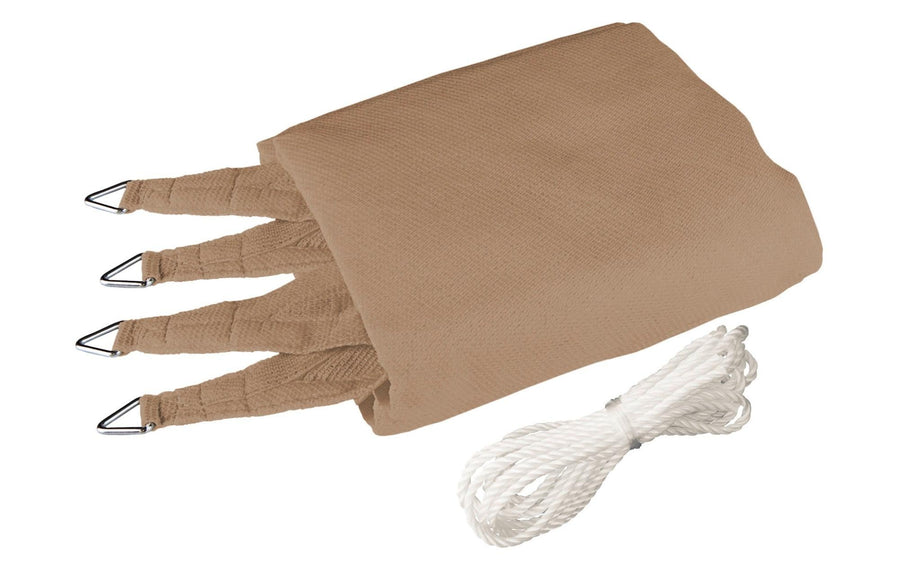 Sonnensegel quadratisch 500 cm Beige UV-Schutz Garteneinrichtung Windhager