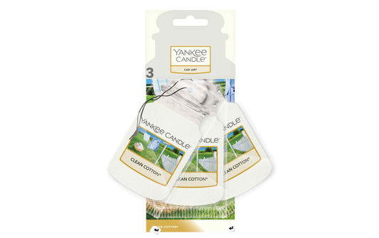 Yankee Candle Auto-Lufterfrischer Clean Cotton Car Jars 3 Stück