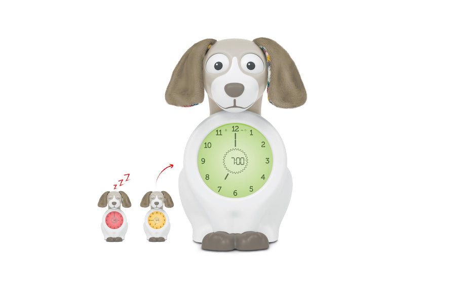 ZaZu Wecker Schlaftrainer Hund Davy taupe