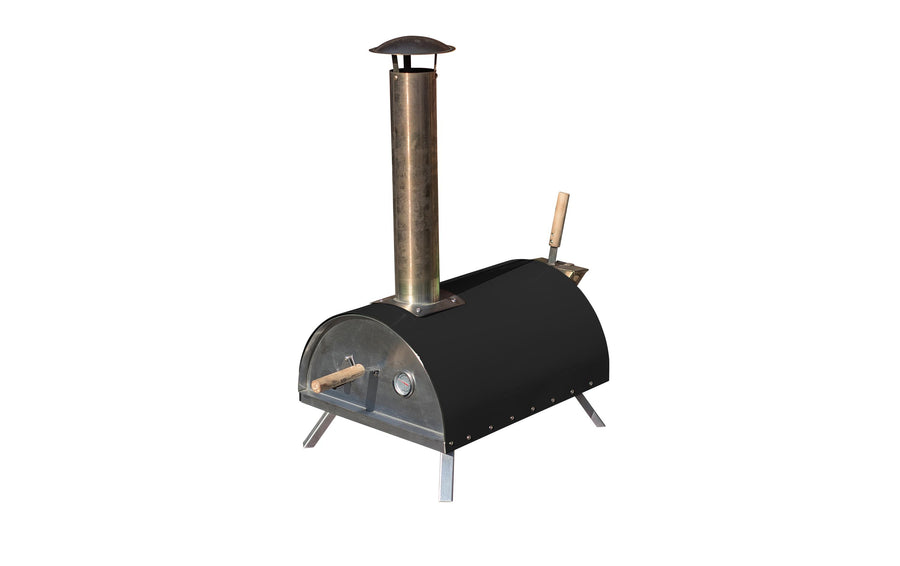 BBQ Dragon Pizzaofen Flame – Pizzagrill schwarz mit Thermometer Grills & Feuerstellen BBQ Dragon