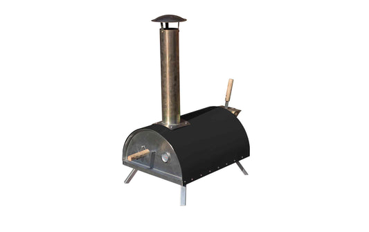 BBQ Dragon Pizzaofen Flame – Pizzagrill schwarz mit Thermometer Grills & Feuerstellen BBQ Dragon