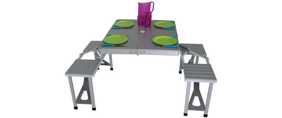 Eurotrail Camping-Sitzgarnitur Polyester Blau Wetterbeständig Sport & Freizeit > Camping > Camping Zubehör Eurotrail