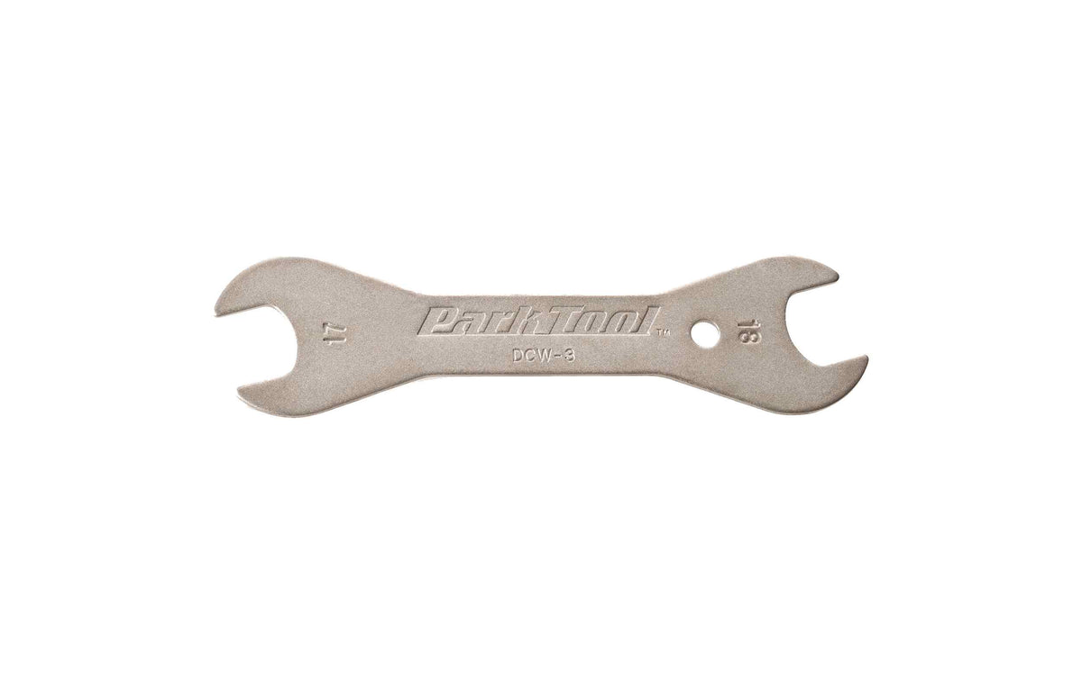 ParkTool Konusschlüssel DCW-3 aus Metall mit Maulweiten von 17 und 18 mm