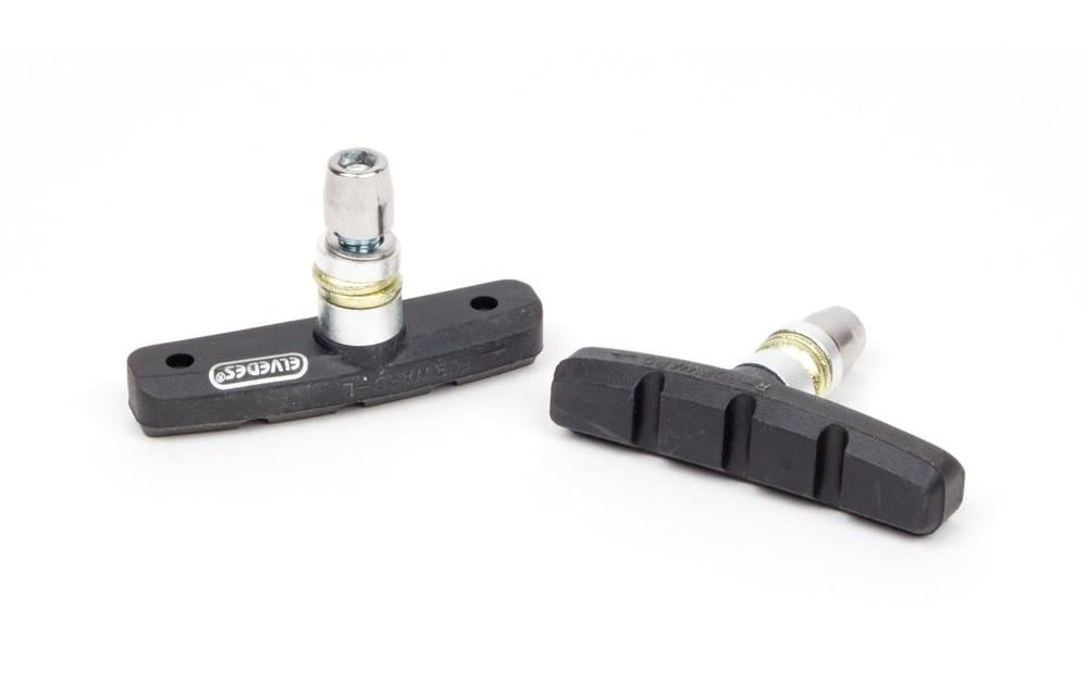 Elvedes Bremsschuhe V-Brake 60 x 10 mm, Schwarz