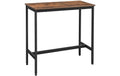 Vasagle Bartisch aus Holz und Stahl 100 x 40 x 90 cm