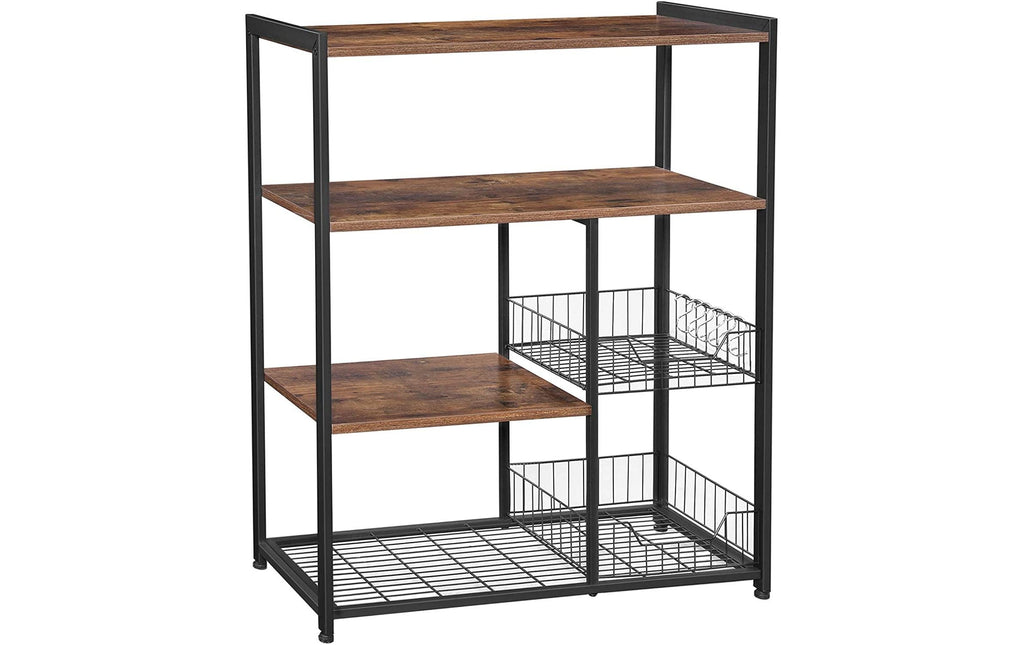 Vasagle Küchenregal mit 6 Haken 80 x 35 x 95 cm