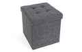 Songmics Hocker mit Stauraum Dunkelgrau
