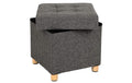 Songmics Hocker mit Stauraum Dunkelgrau/Grau