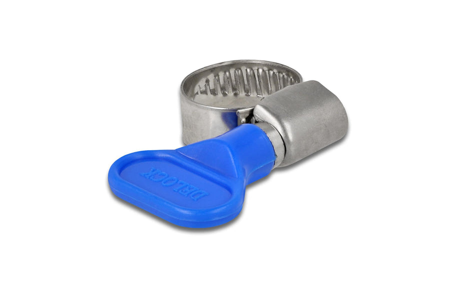 Delock Schlauchschelle 10-16 mm, Blau 10 Stück