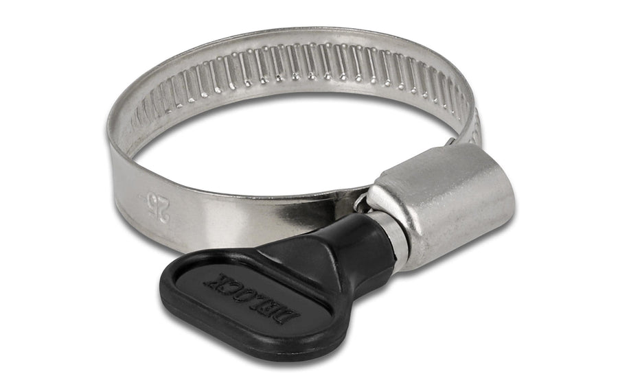 Delock Schlauchschelle 25-40 mm, Schwarz 10 Stück