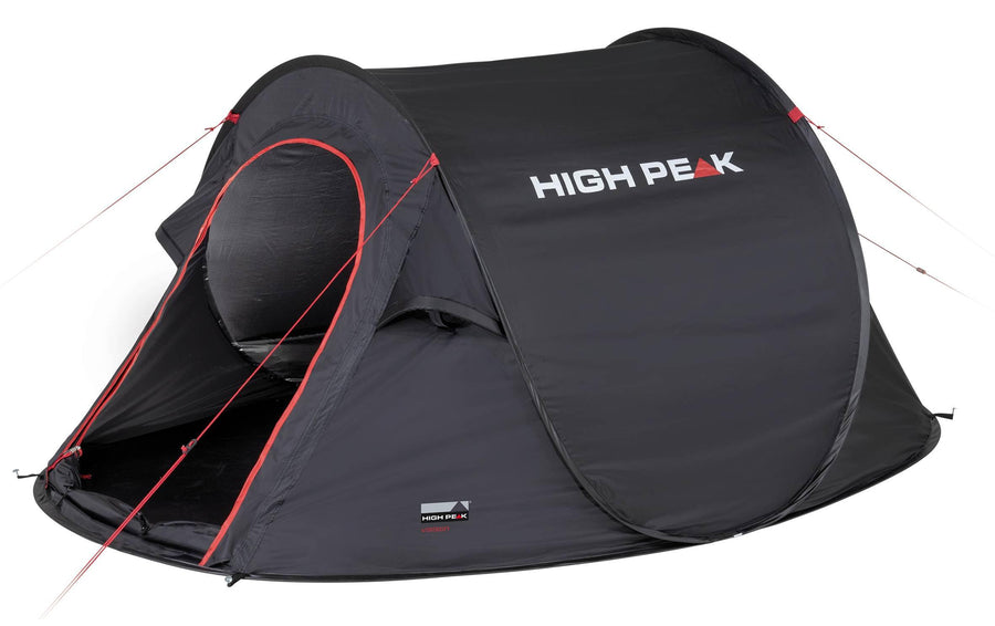 High Peak Wurfzelt Vision 3 Polyester Schwarz 3 Personen Sport & Freizeit > Camping > Zelte High Peak