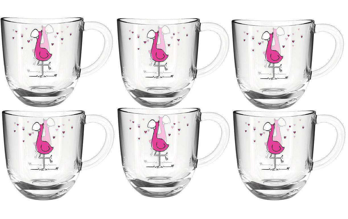 LEONARDO Kindertasse Bambini Flamingo, 6 Stück