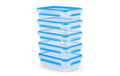 Emsa Frischhaltedosen Clip & Close 5er Set Blau, 5 x 0,8L, 100% dicht