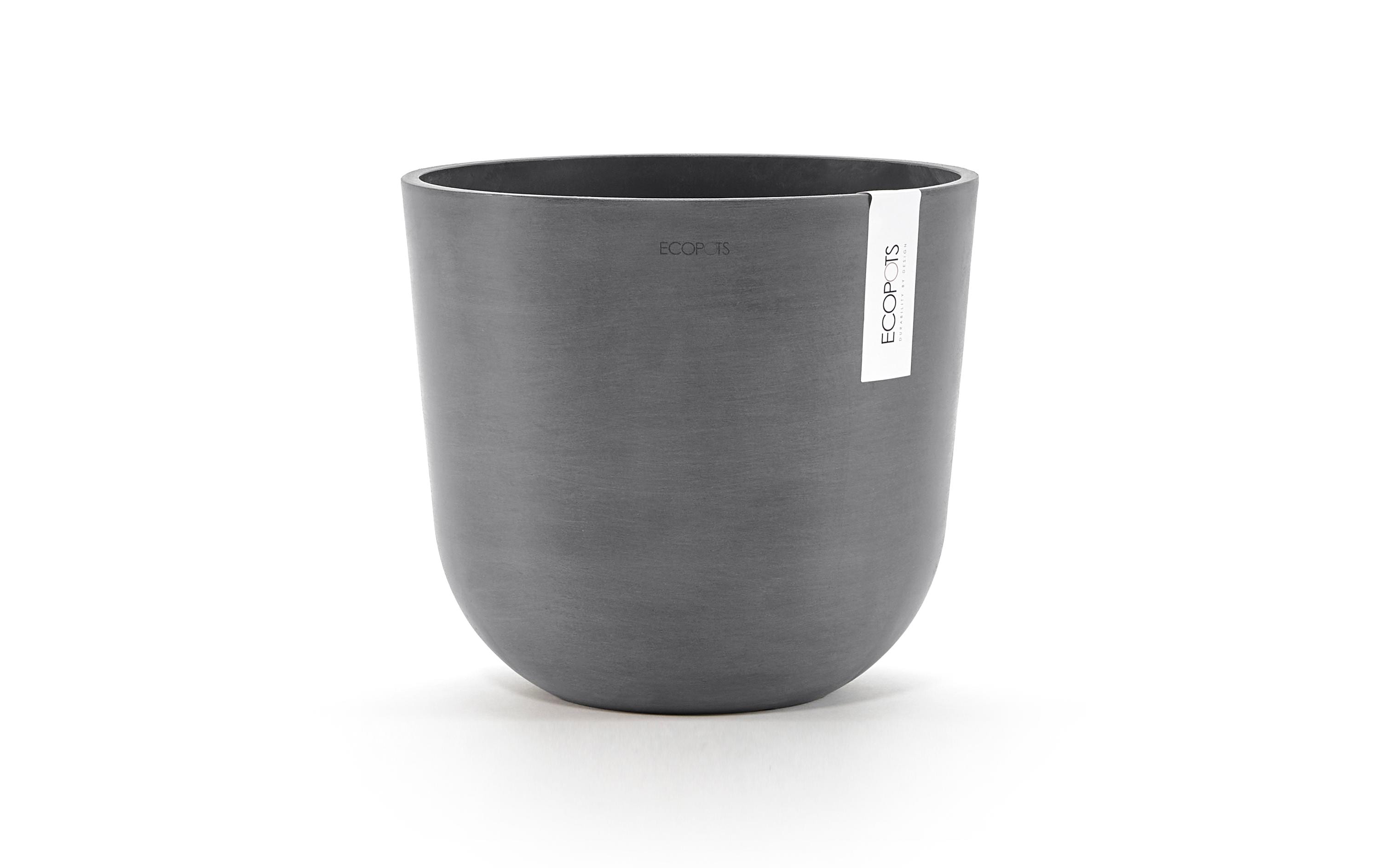 Ecopots Pflanzentopf Grau – Recycelter Kunststoff 35 cm Garten & Outdoor > Pflanzen > Pflanzengefäße Ecopots