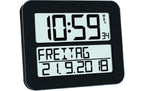 TFA Digitale Funkuhr TIMELINE MAX Exklusive 4 x 1,5 V AA, Schwarz