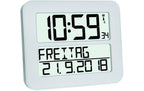 TFA Digitale Funkuhr TIMELINE MAX Exklusive 4 x 1,5 V AA, Weiss