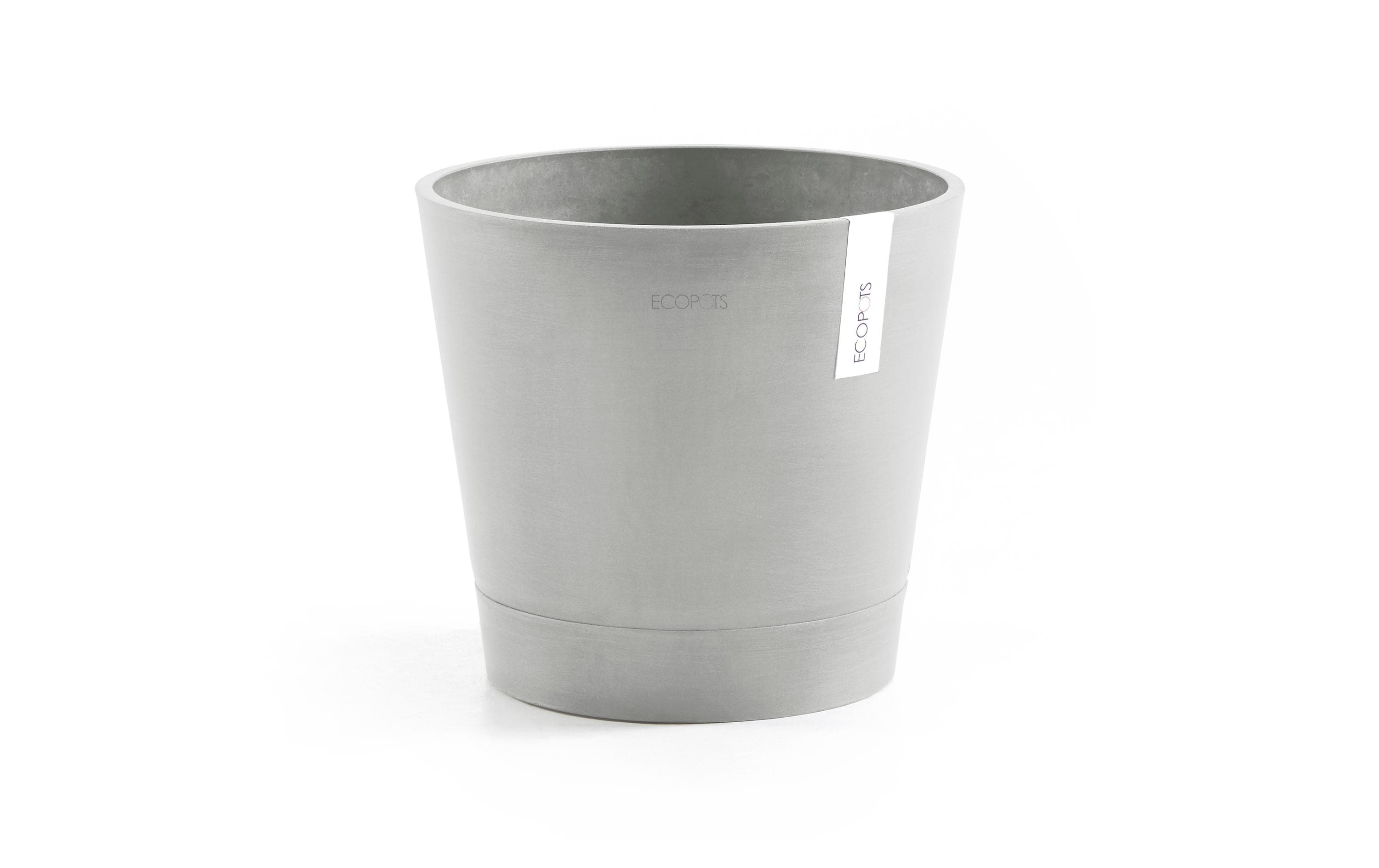 Ecopots Pflanzentopf Hellgrau aus recyceltem Kunststoff 30 cm Garten & Outdoor > Pflanzen > Pflanzengefäße Ecopots
