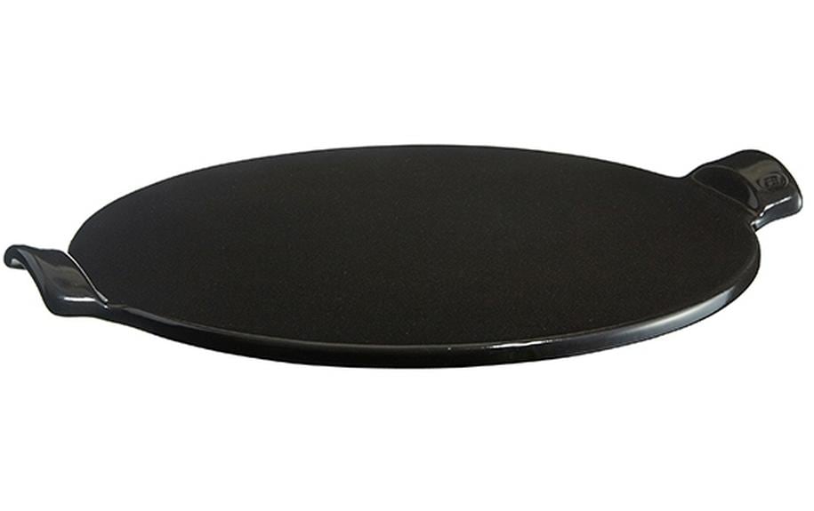 Emile Henry Pizzastein Keramik schwarz 36,5 cm rund Grills & Feuerstellen Emile Henry