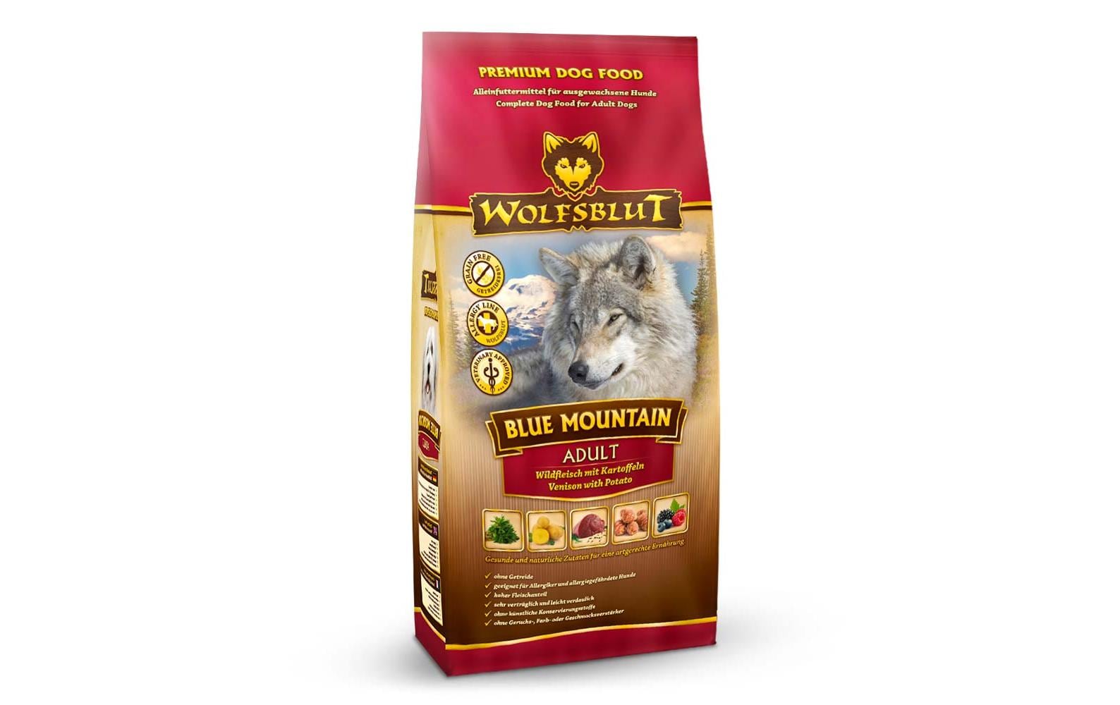 Wolfsblut Dog Blue Mountain Adult Wild & Kartoffel, 12.5kg