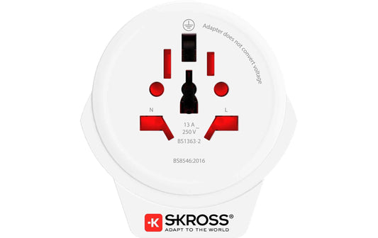 SKROSS Reiseadapter World USA mit USB Ladegerät