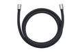 diaqua® Duschbrauseschlauch CHROMALUX Zero, Schwarz 180 cm