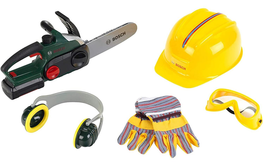 Klein-Toys Handwerker BOSCH Kettensägen mit Zubehör