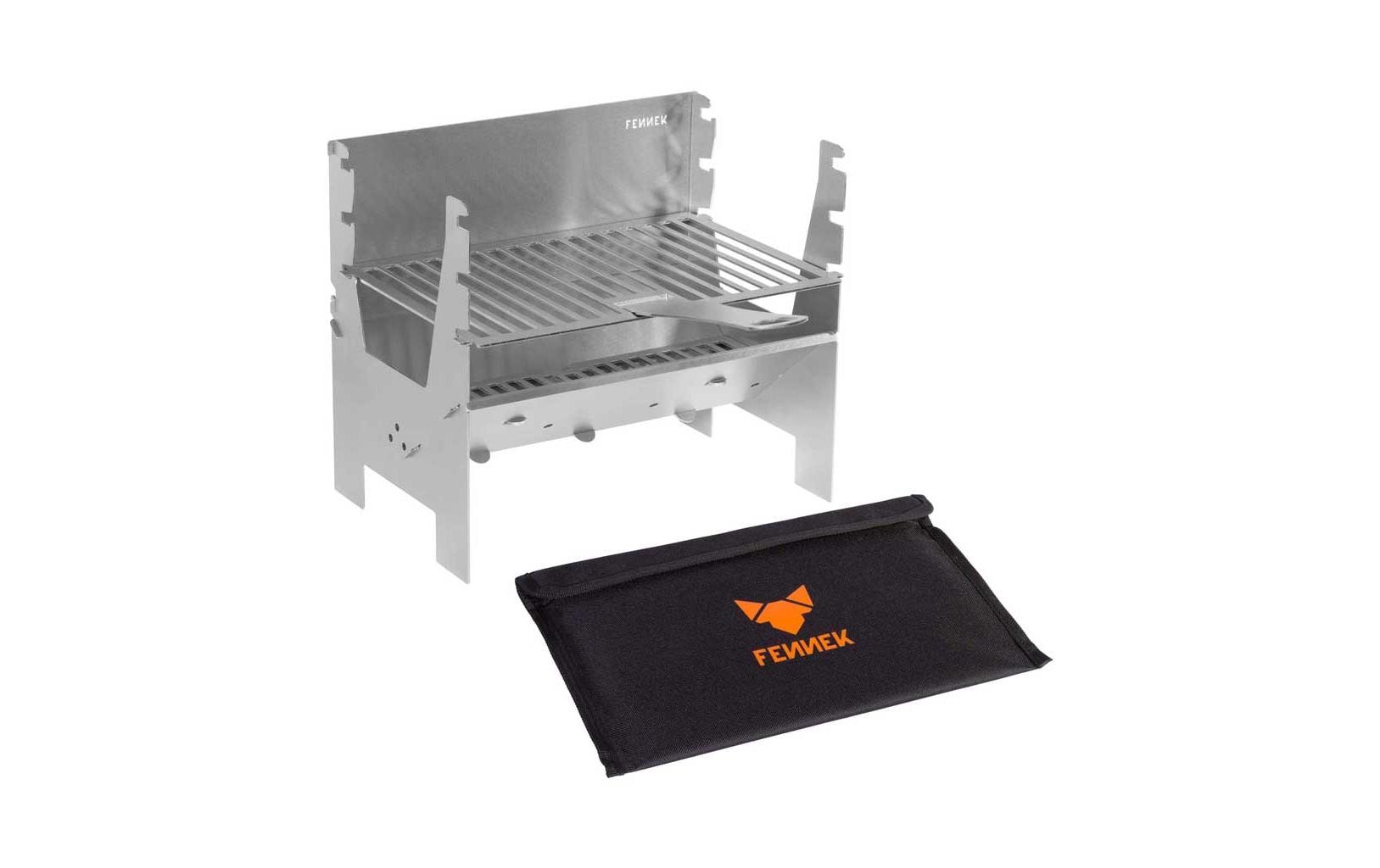FENNEK Camping-Grill Edelstahl Silber kompakt Grills & Feuerstellen Fennek Grill