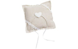 HobbyFun Hochzeitsaccessoire Ringkissen 14 cm, Creme